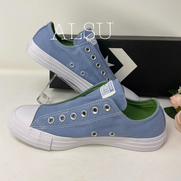 🌸Sale🌸 Converse Ctas Slip Canvas Indigo Fog Low Top Women's Size 6 164305C - Picture 5 of 7